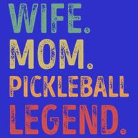 Wife Mom Pickleball Legend Cute Gift V-Neck T-Shirt
