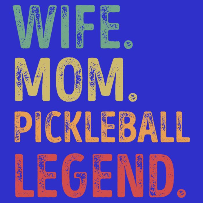 Wife Mom Pickleball Legend Cute Gift V-Neck T-Shirt