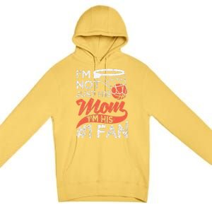 Womens Mother Player Mother's Day Basketball Mom Number One Fan Premium Pullover Hoodie