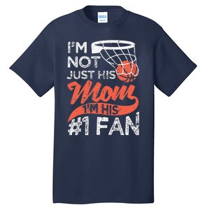 Womens Mother Player Mother's Day Basketball Mom Number One Fan Tall T-Shirt