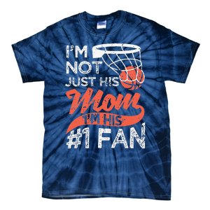 Womens Mother Player Mother's Day Basketball Mom Number One Fan Tie-Dye T-Shirt