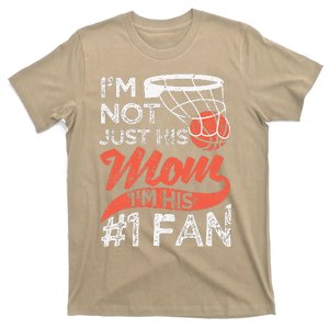 Womens Mother Player Mother's Day Basketball Mom Number One Fan T-Shirt