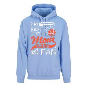 Womens Mother Player Mother's Day Basketball Mom Number One Fan Unisex Surf Hoodie