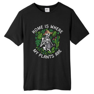 Where My Plants Are Funny Gift Tall Fusion ChromaSoft Performance T-Shirt