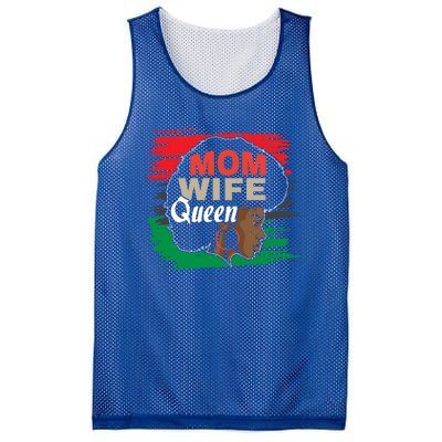 Wife Mom Queen African Cool Gift Mesh Reversible Basketball Jersey Tank