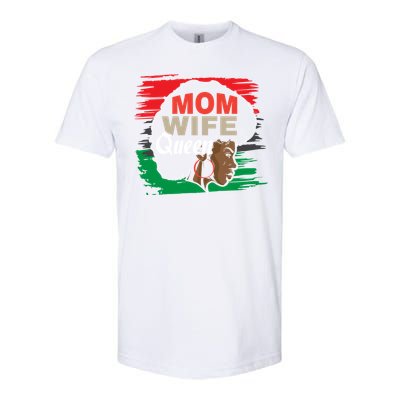 Wife Mom Queen African Cool Gift Softstyle CVC T-Shirt