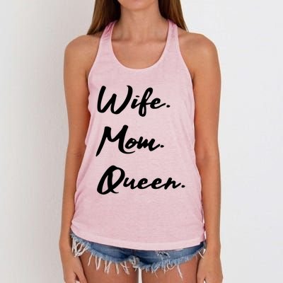 Wife Mom Queen Gift Women's Knotted Racerback Tank