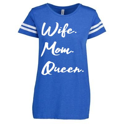 Wife Mom Queen Gift Enza Ladies Jersey Football T-Shirt