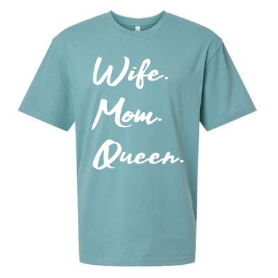 Wife Mom Queen Gift Sueded Cloud Jersey T-Shirt