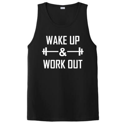 Workout Motivational Quote Wake Up And Work Out Motivation Gift PosiCharge Competitor Tank