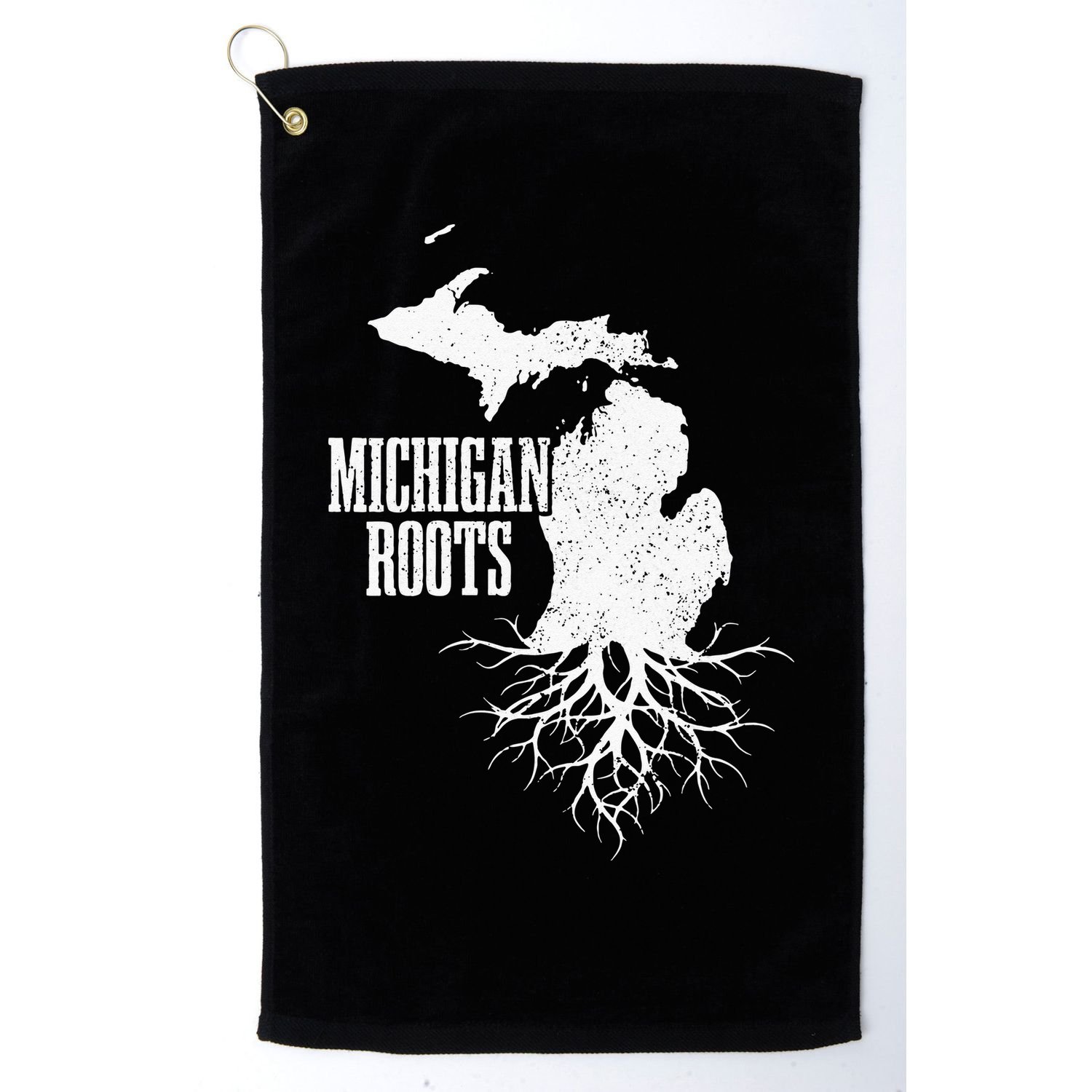 Womens Michigan Roots Vintage Pride State Map Gift Golf Towel