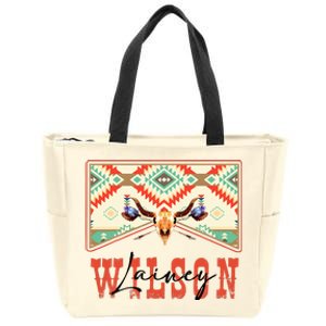 Watermelon Moonshine Retro Country Music Zip Tote Bag