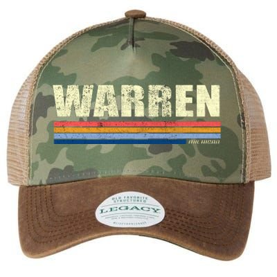 Warren Michigan Retro Style 1980's Logo Legacy Tie Dye Trucker Hat