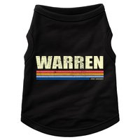 Warren Michigan Retro Style 1980's Logo Doggie Tank