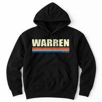 Warren Michigan Retro Style 1980's Logo Hoodie