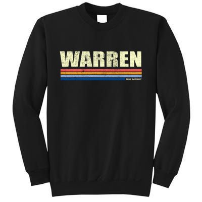 Warren Michigan Retro Style 1980's Logo Sweatshirt