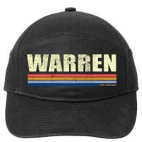 Warren Michigan Retro Style 1980's Logo 7-Panel Snapback Hat