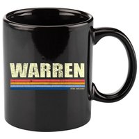 Warren Michigan Retro Style 1980's Logo 11oz C Handle Ceramic Mug