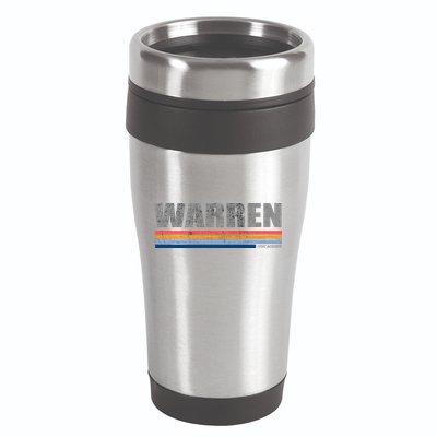 Warren Michigan Retro Style 1980's Logo 16oz Travel Tumbler