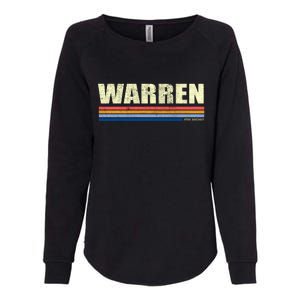 Warren Michigan Retro Style 1980's Logo Womens California Wash Sweatshirt