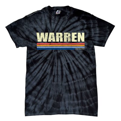 Warren Michigan Retro Style 1980's Logo Tie-Dye T-Shirt