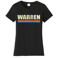 Warren Michigan Retro Style 1980's Logo Women's T-Shirt