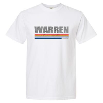 Warren Michigan Retro Style 1980's Logo Garment-Dyed Heavyweight T-Shirt