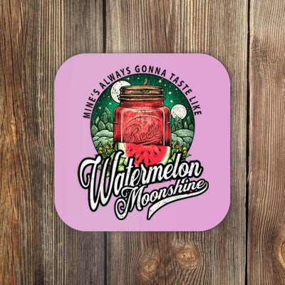 Watermelon Moonshine Retro Country Music Coaster