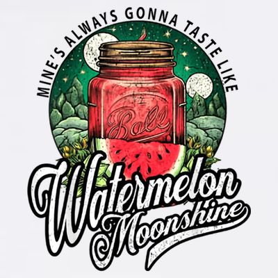 Watermelon Moonshine Retro Country Music T-Shirt