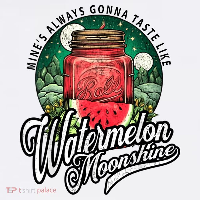 Watermelon Moonshine Retro Country Music T-Shirt