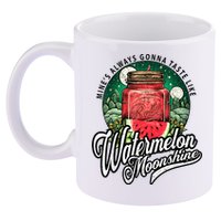 Watermelon Moonshine Retro Country Music 11oz C Handle Ceramic Mug