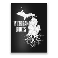 Womens Michigan Roots Vintage Pride State Map Gift Poster