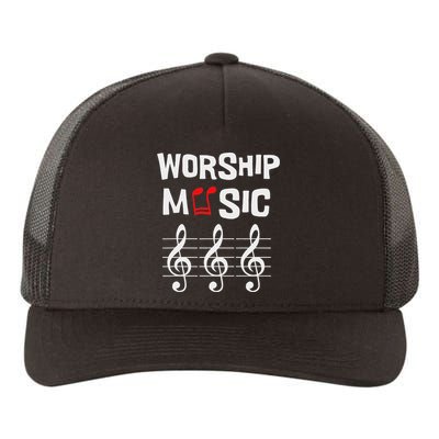 Worship Music Religious Faith Celebration Yupoong Adult 5-Panel Trucker Hat