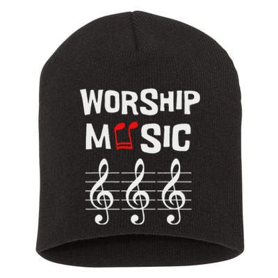 Worship Music Religious Faith Celebration Short Acrylic Beanie