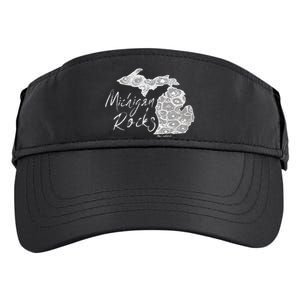 Womens MICHIGAN ROCKS PETOSKEY STONE Adult Drive Performance Visor