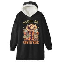 Western Music Raised On 90’S Country Music Hooded Wearable Blanket