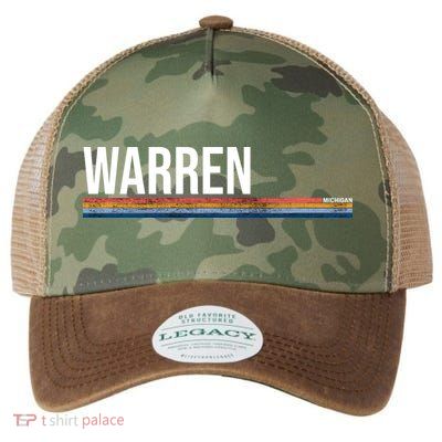 Warren Michigan Retro Logo Legacy Tie Dye Trucker Hat