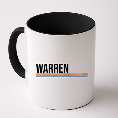 Warren Michigan Retro Logo Mug