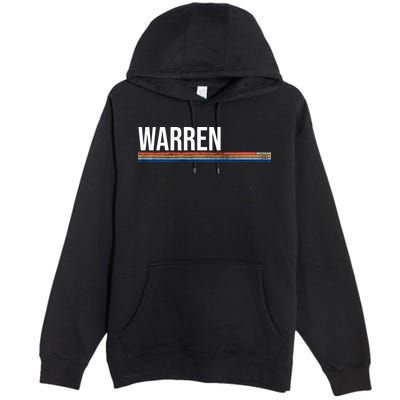 Warren Michigan Retro Logo Premium Pullover Hoodie