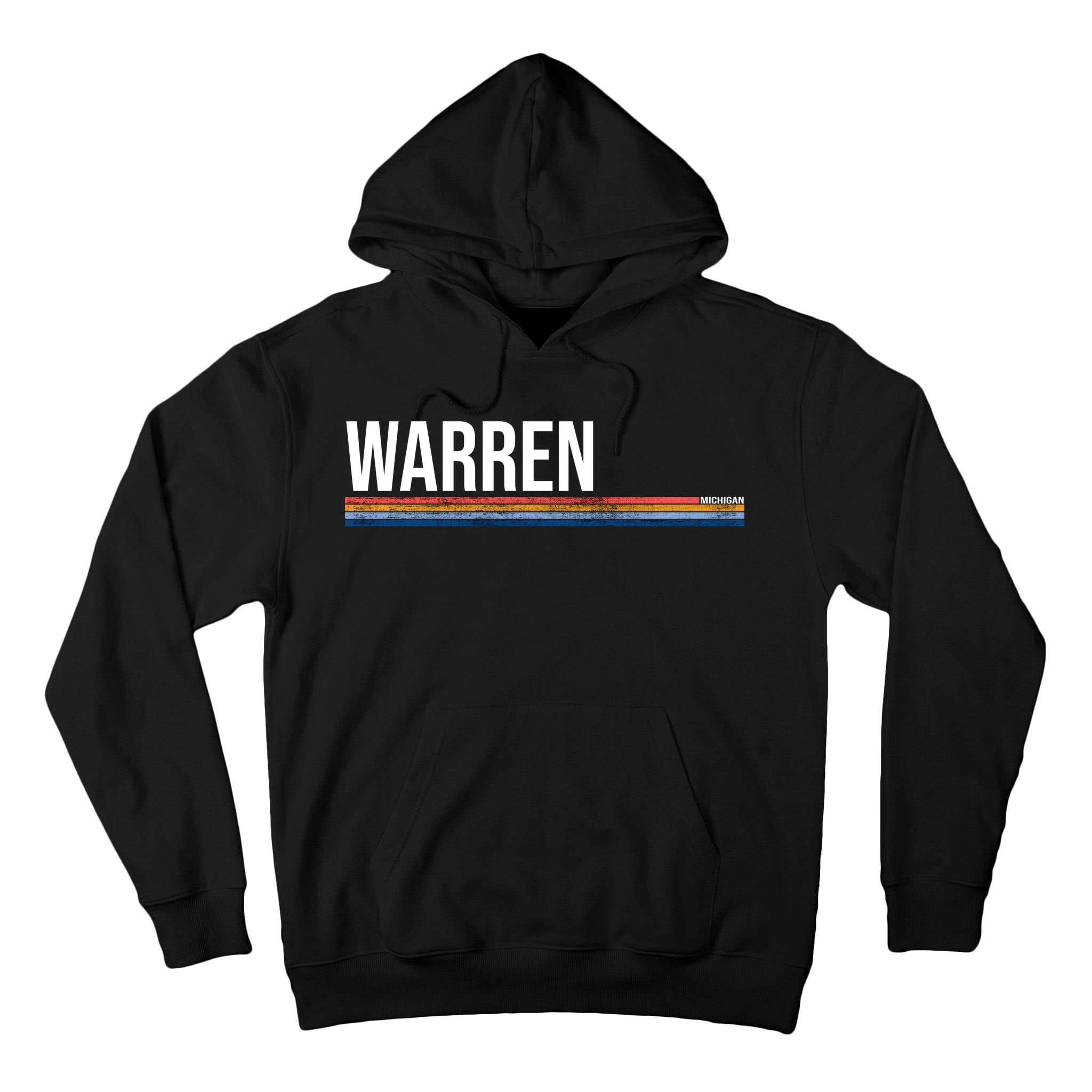 Warren Michigan Retro Logo Tall Hoodie