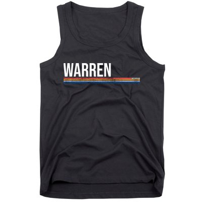 Warren Michigan Retro Logo Tank Top