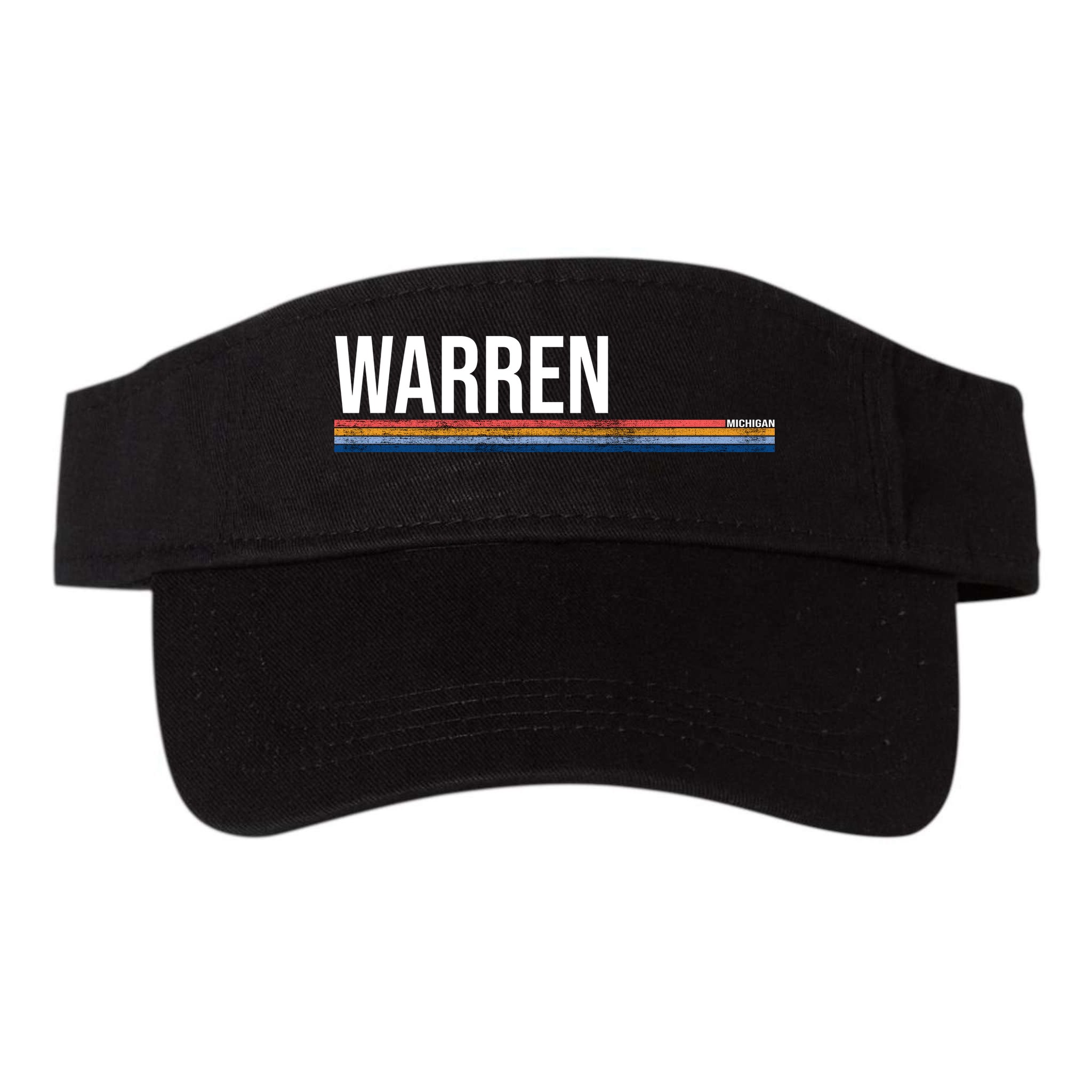 Warren Michigan Retro Logo Visor