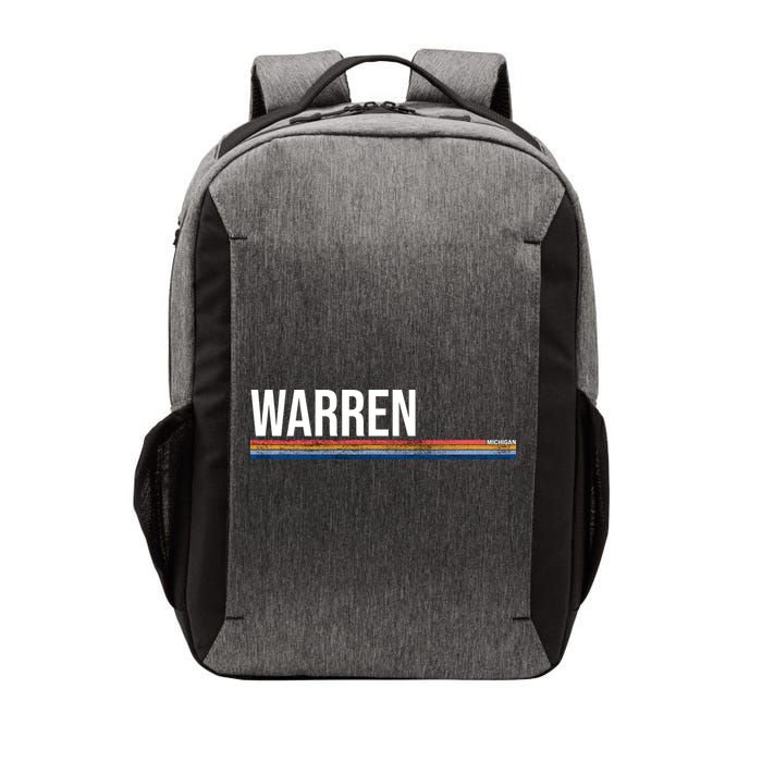 Warren Michigan Retro Logo Vector Backpack