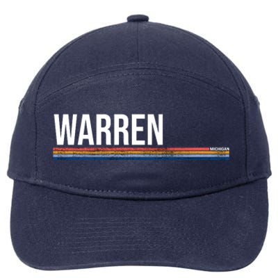 Warren Michigan Retro Logo 7-Panel Snapback Hat