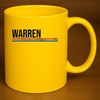 Warren Michigan Retro Logo 11oz C Handle Ceramic Mug