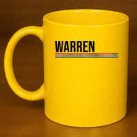 Warren Michigan Retro Logo 11oz C Handle Ceramic Mug