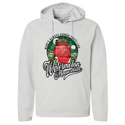 Watermelon Moonshine Retro Country Music Performance Fleece Hoodie