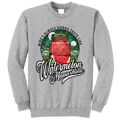 Watermelon Moonshine Retro Country Music Tall Sweatshirt