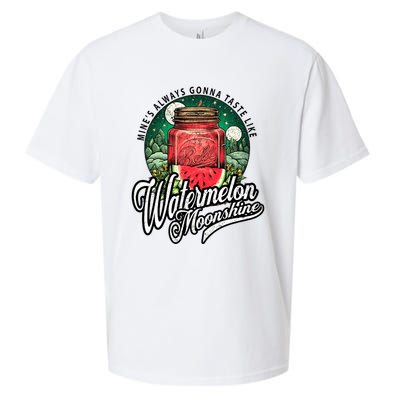 Watermelon Moonshine Retro Country Music Sueded Cloud Jersey T-Shirt