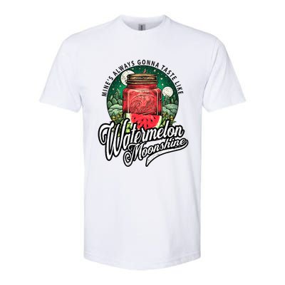 Watermelon Moonshine Retro Country Music Softstyle CVC T-Shirt